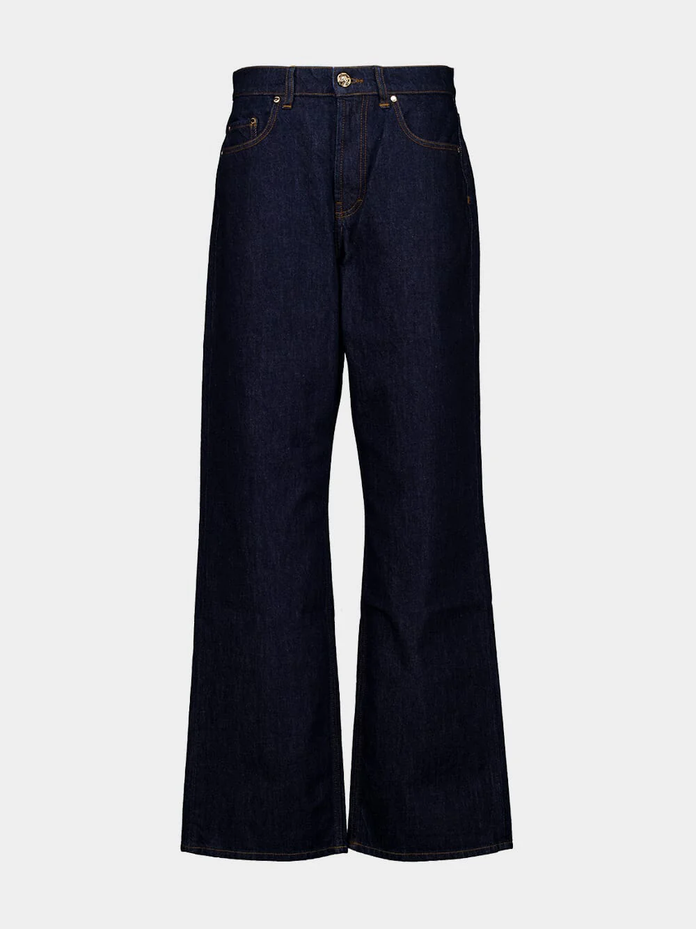 Indigo Baggy Cotton Denim Jeans