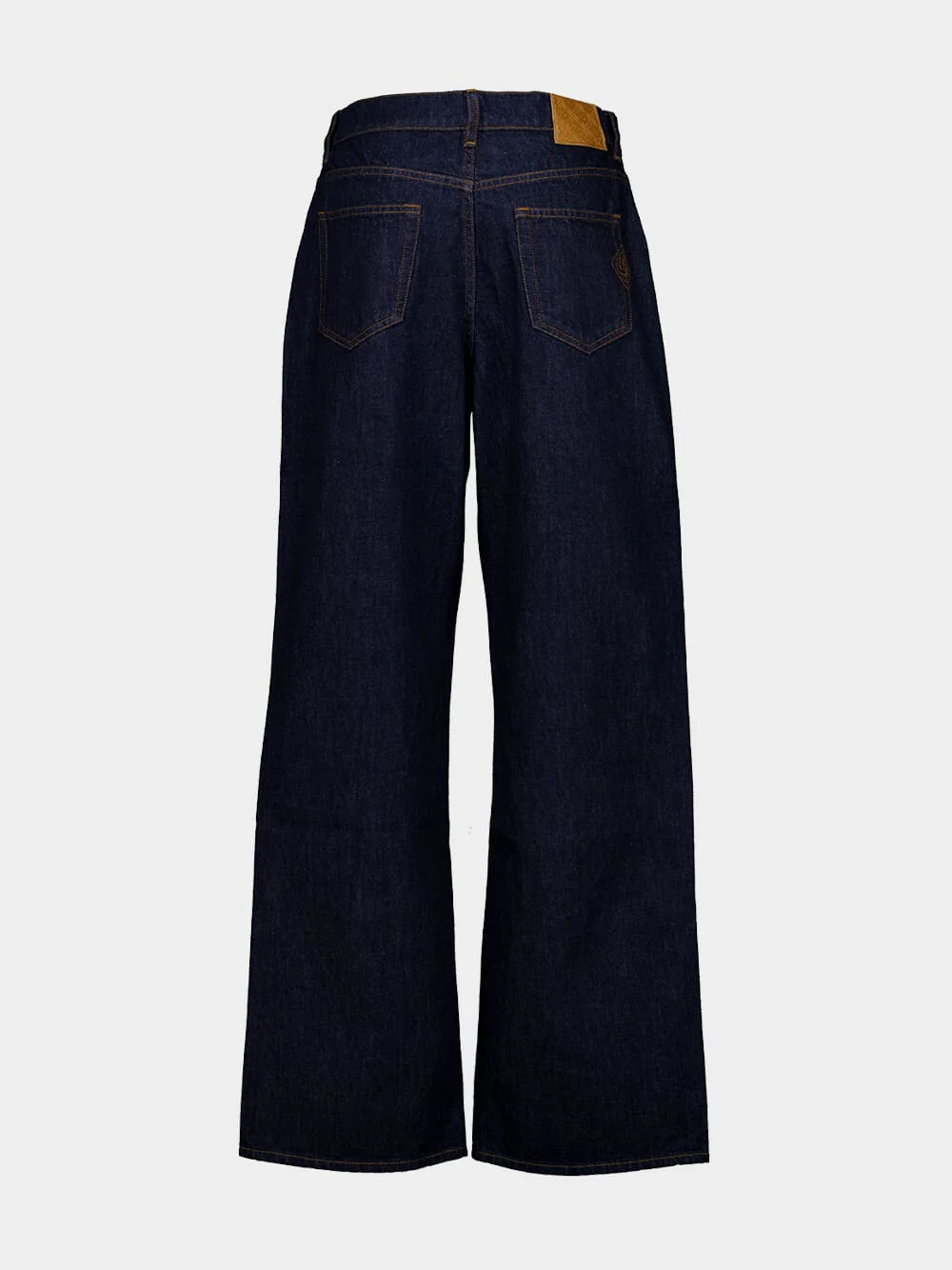 Indigo Baggy Cotton Denim Jeans - Image 3