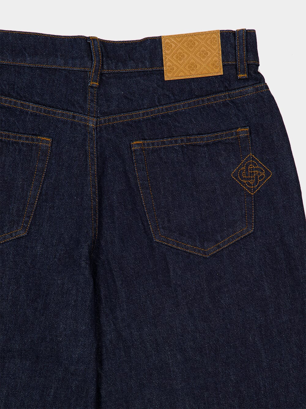 Indigo Baggy Cotton Denim Jeans - Image 6