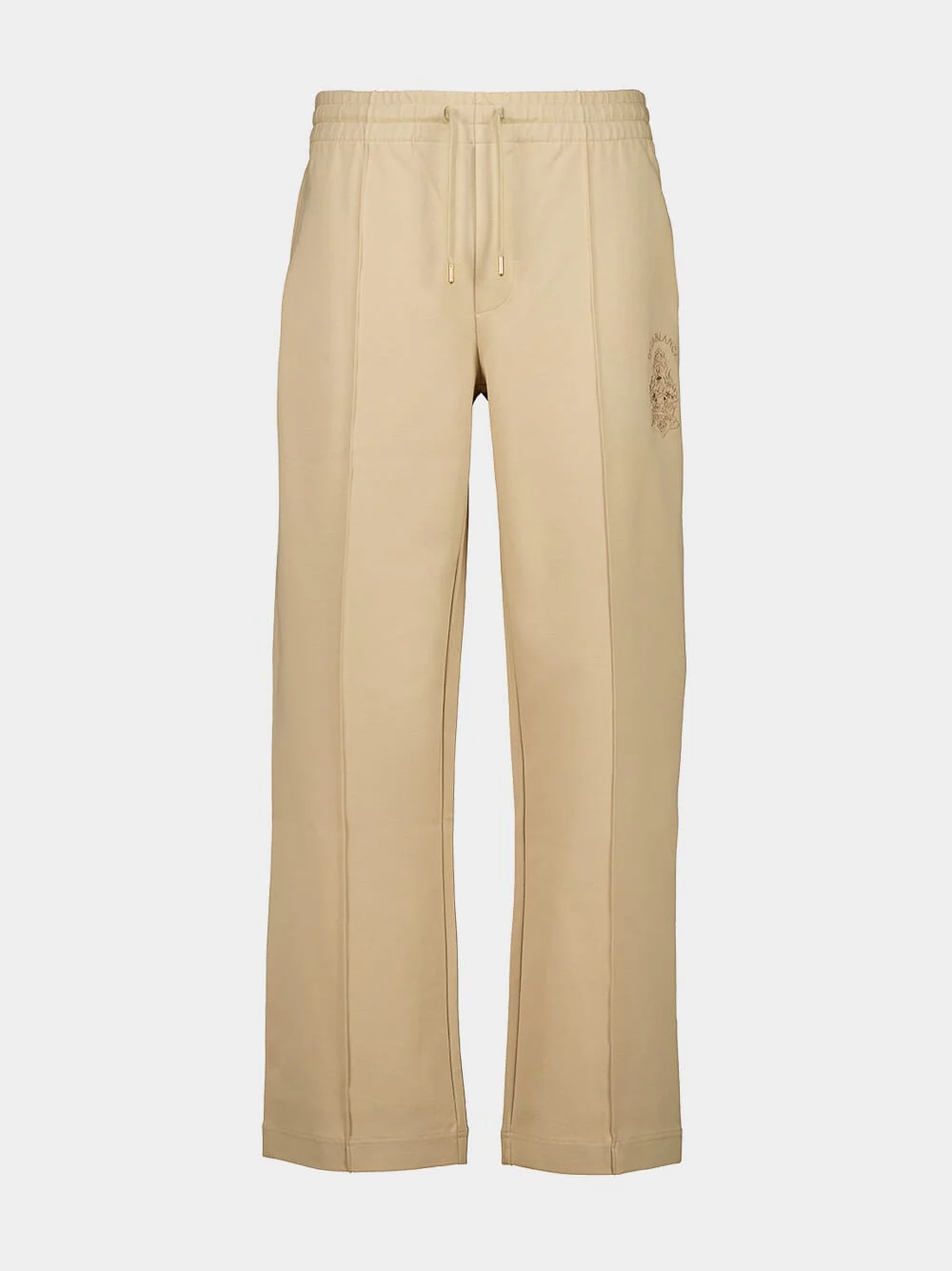 Beige Punto Cotton Track Pants