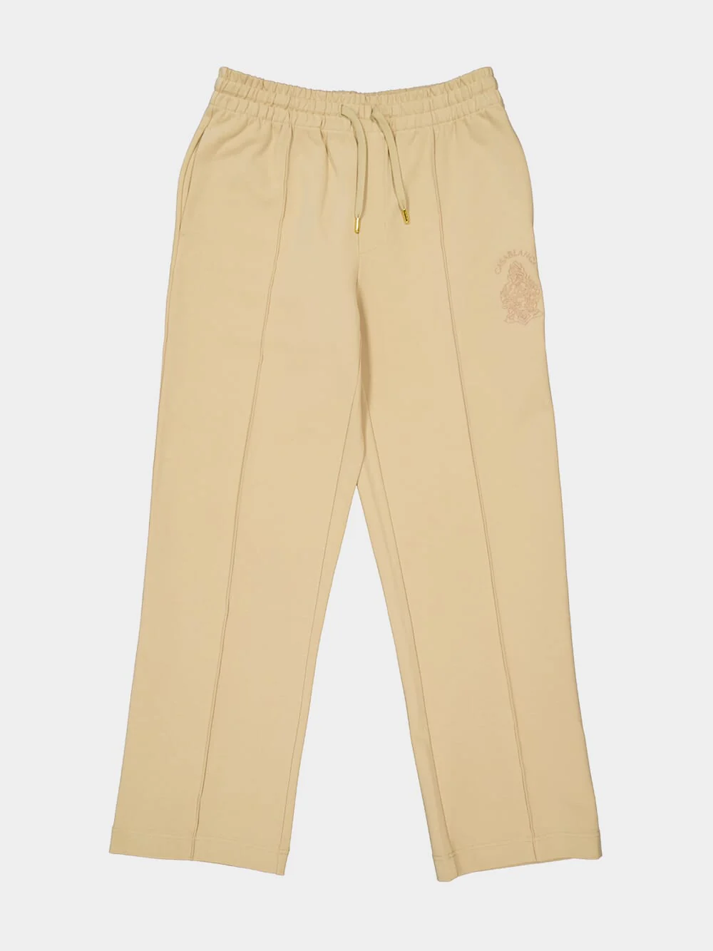 Beige Punto Cotton Track Pants - Image 5