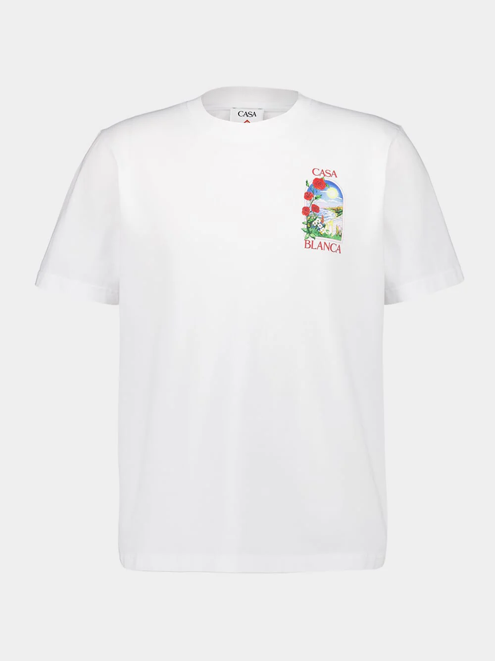 La Days Printed White Organic Cotton T-Shirt