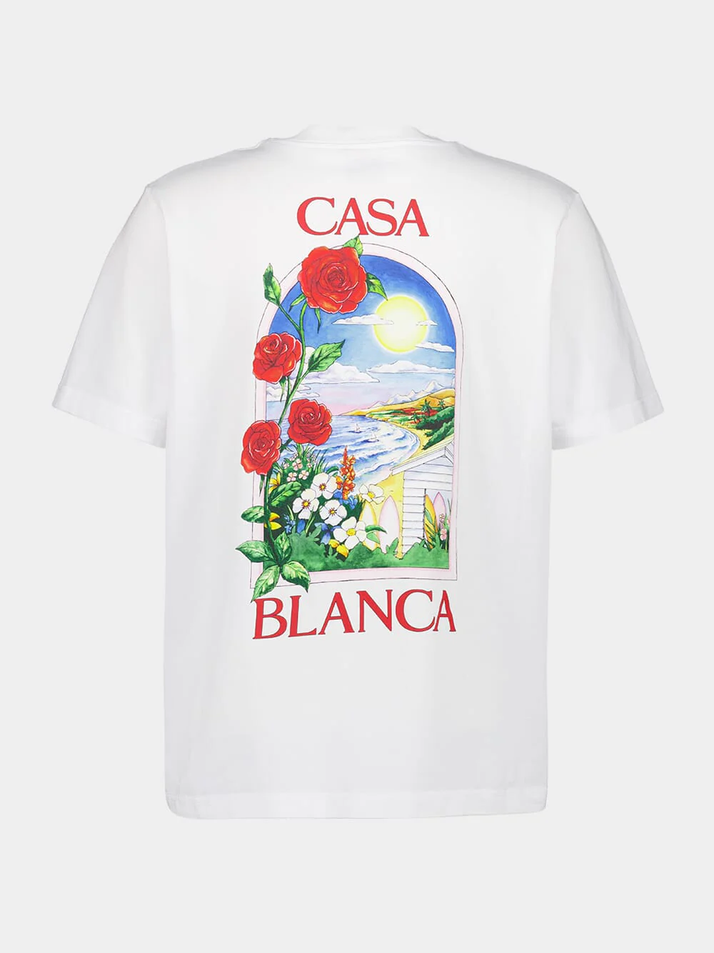 La Days Printed White Organic Cotton T-Shirt - Image 2