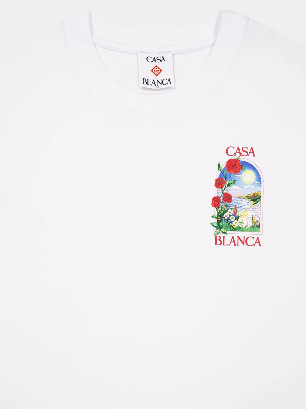 La Days Printed White Organic Cotton T-Shirt - Image 3