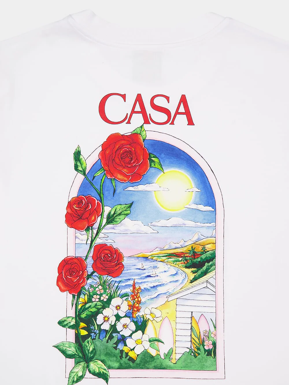 La Days Printed White Organic Cotton T-Shirt - Image 4