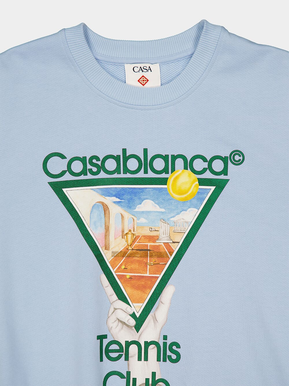 Light Blue Metaphysical Tennis Icon Sweatshirt - Image 3
