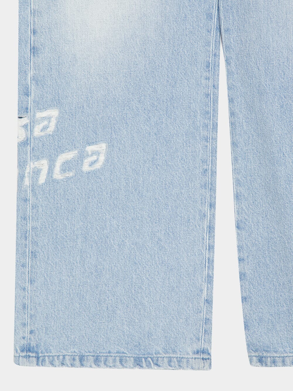 Light Wash Graffiti Straight-Leg Jeans - Image 6