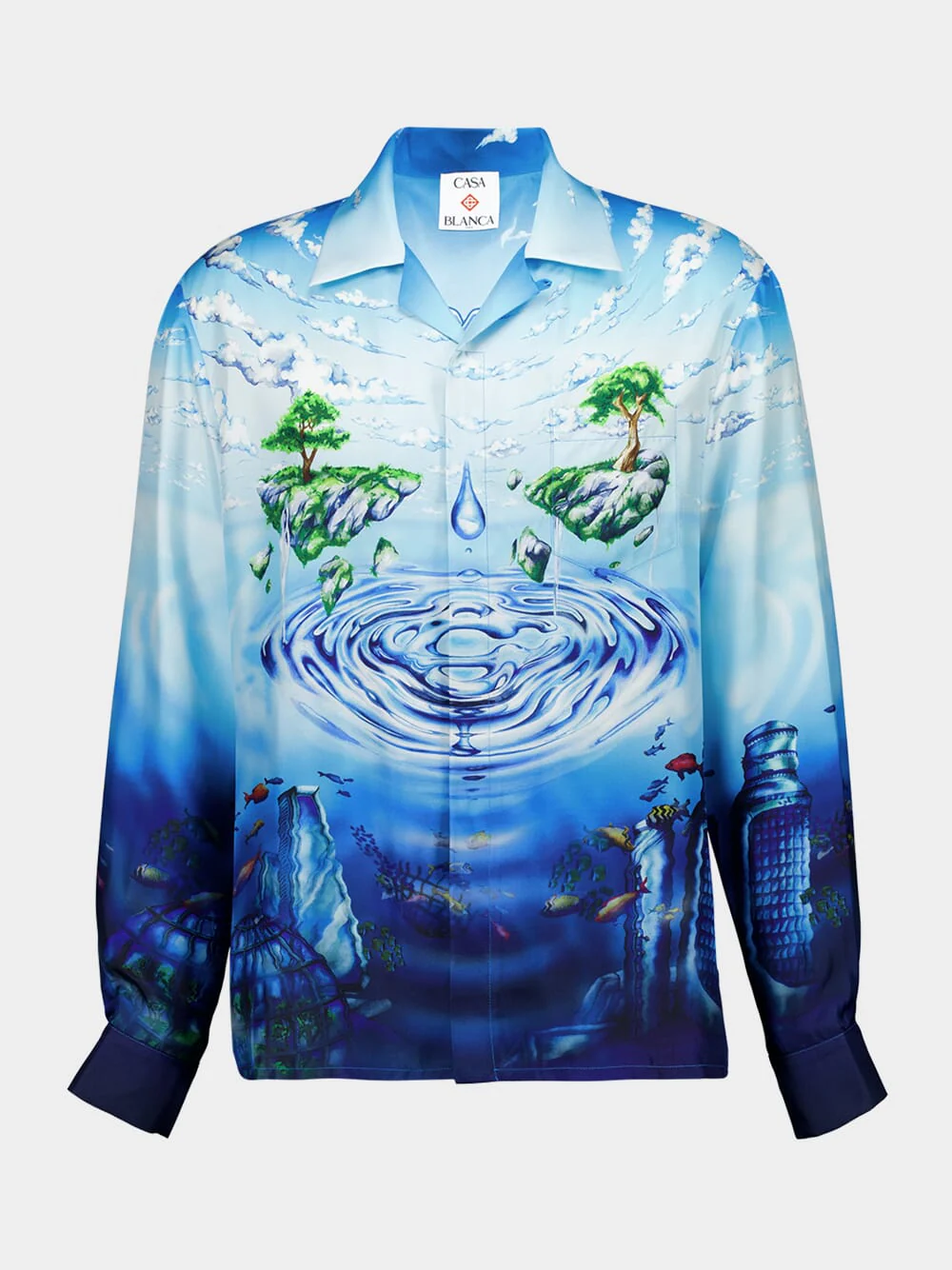Lost Atlantis Silk Cuban Shirt