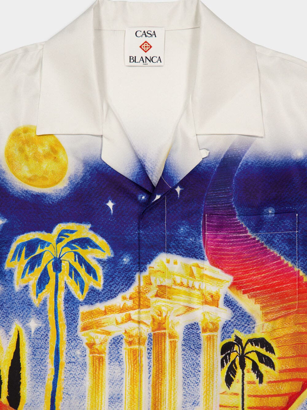 Midnight Acropolis Silk Shirt - Image 3