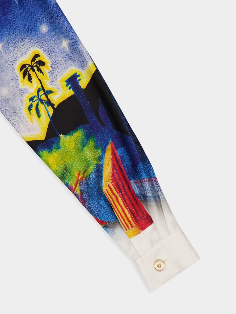 Midnight Acropolis Silk Shirt - Image 4