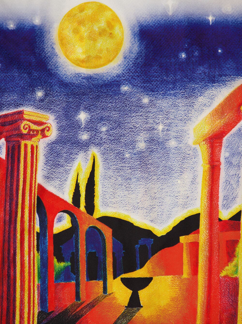 Midnight Acropolis Silk Shirt - Image 5