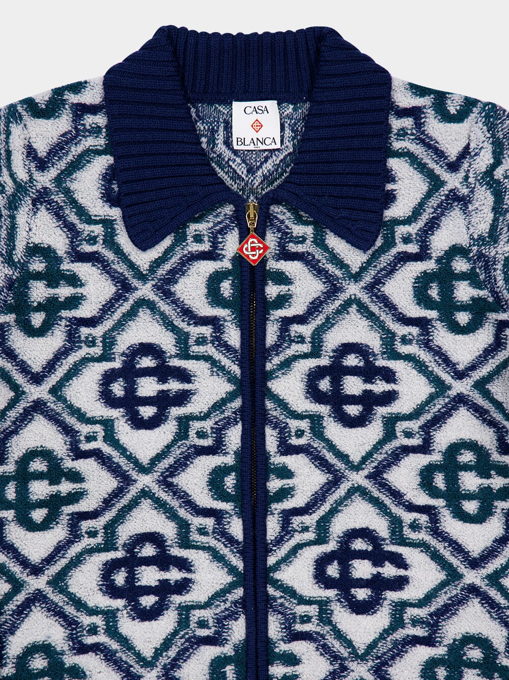 Monogram Knit Zip Jumper - Image 3