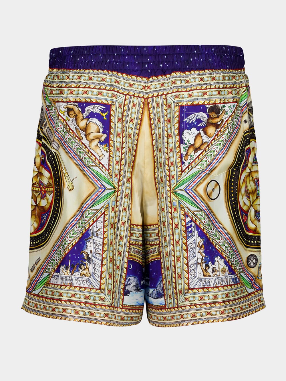 Multicolour Silk Plafond Orné Shorts - Image 2
