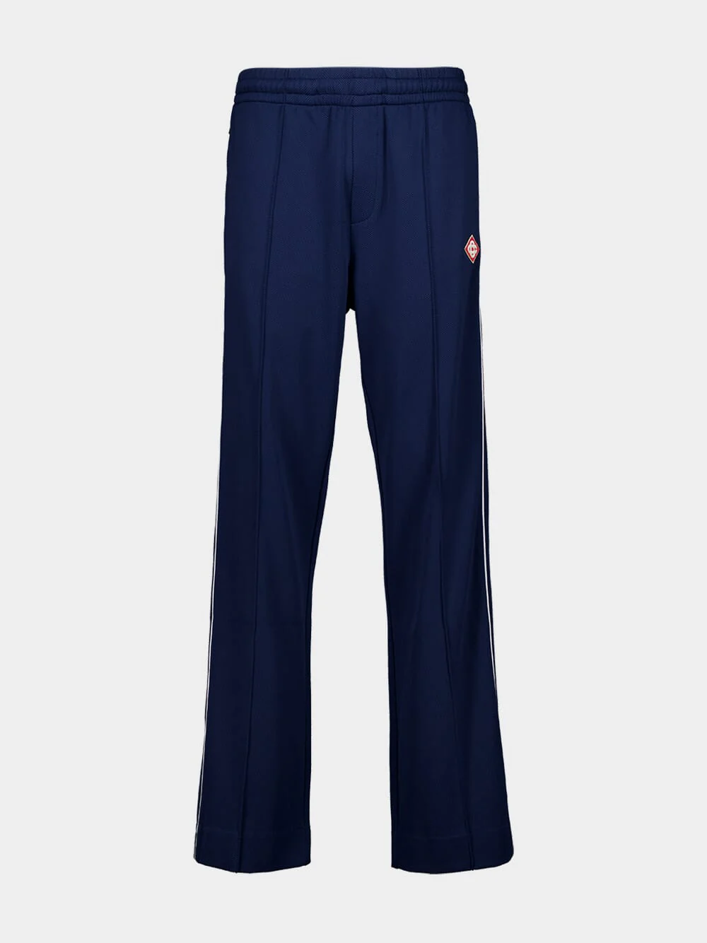 Navy Blue Viscose Track Pants