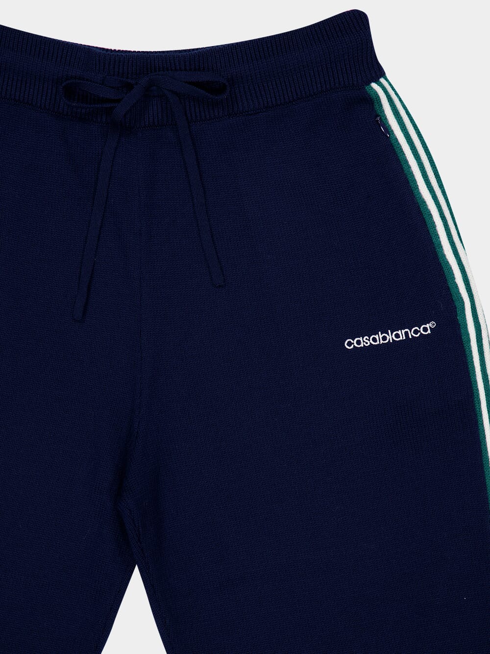 Navy Knit Tennis Trousers - Image 3