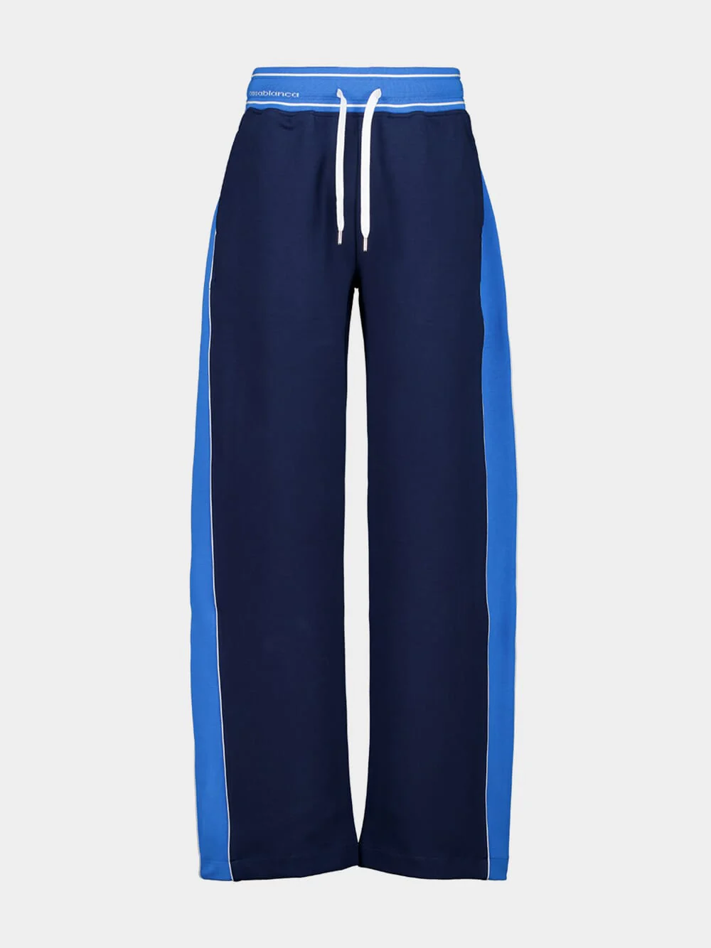 Navy Low-Rise Cotton Joggers