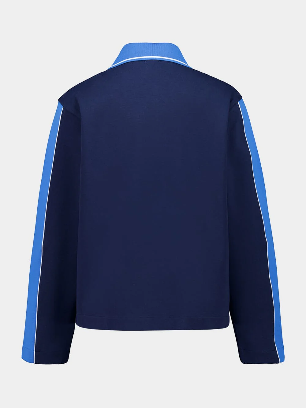 Navy Punto Polo Collared Sweatshirt - Image 3