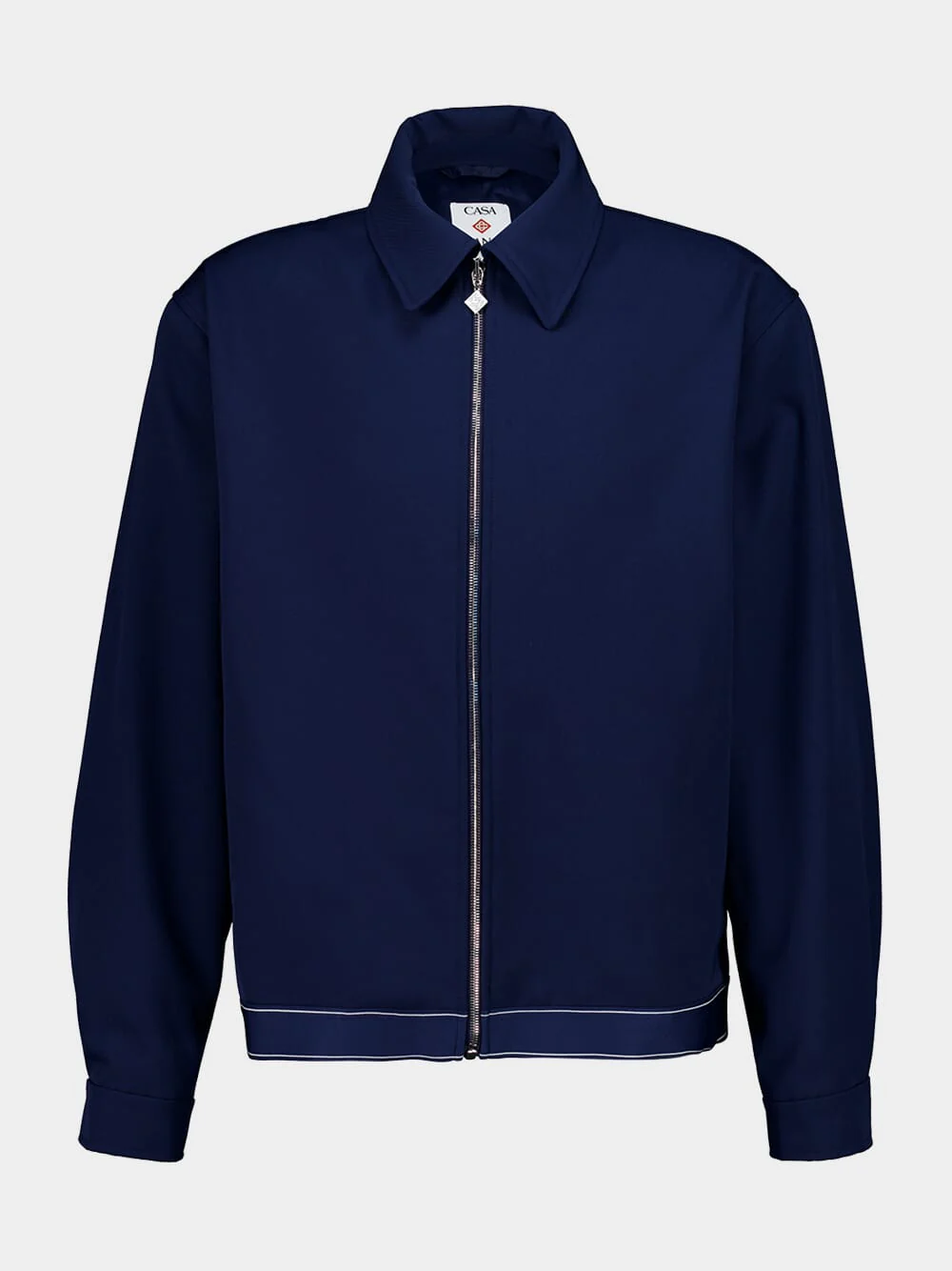 Navy Sports Jacket in Virgin Wool