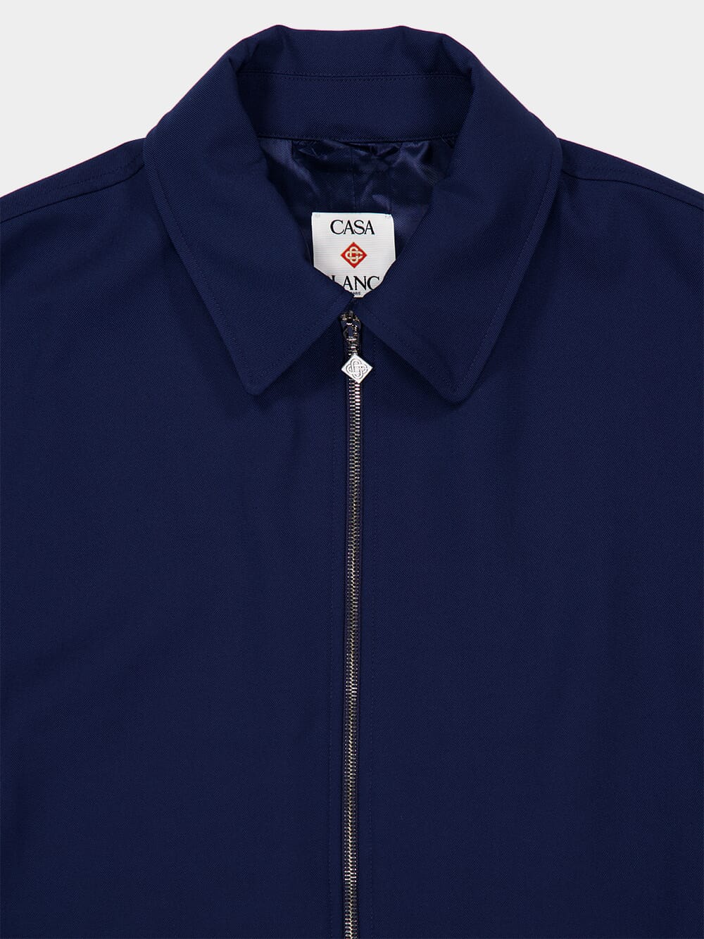 Navy Sports Jacket in Virgin Wool - Image 3