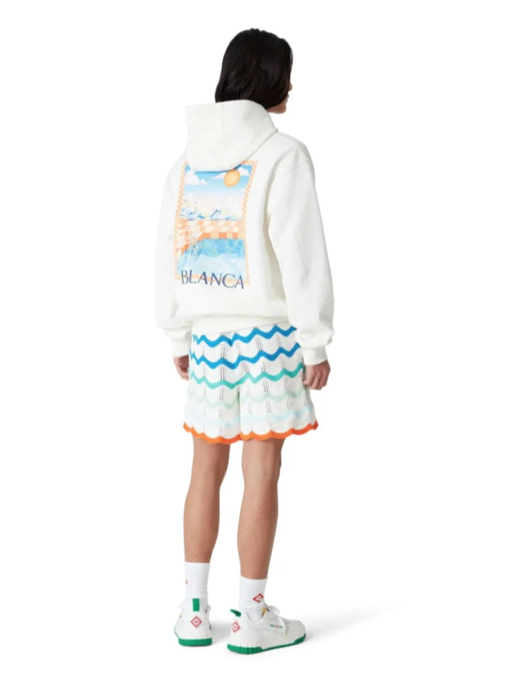 Off-White Surreal Pool Hooded Sweatshirt - Image 4