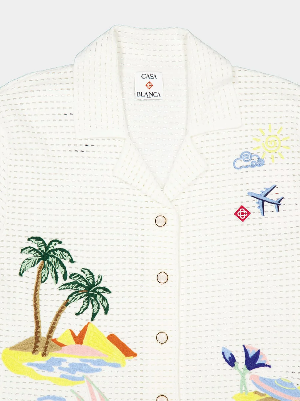 Oasis Crochet Short Sleeve Shirt - Image 3