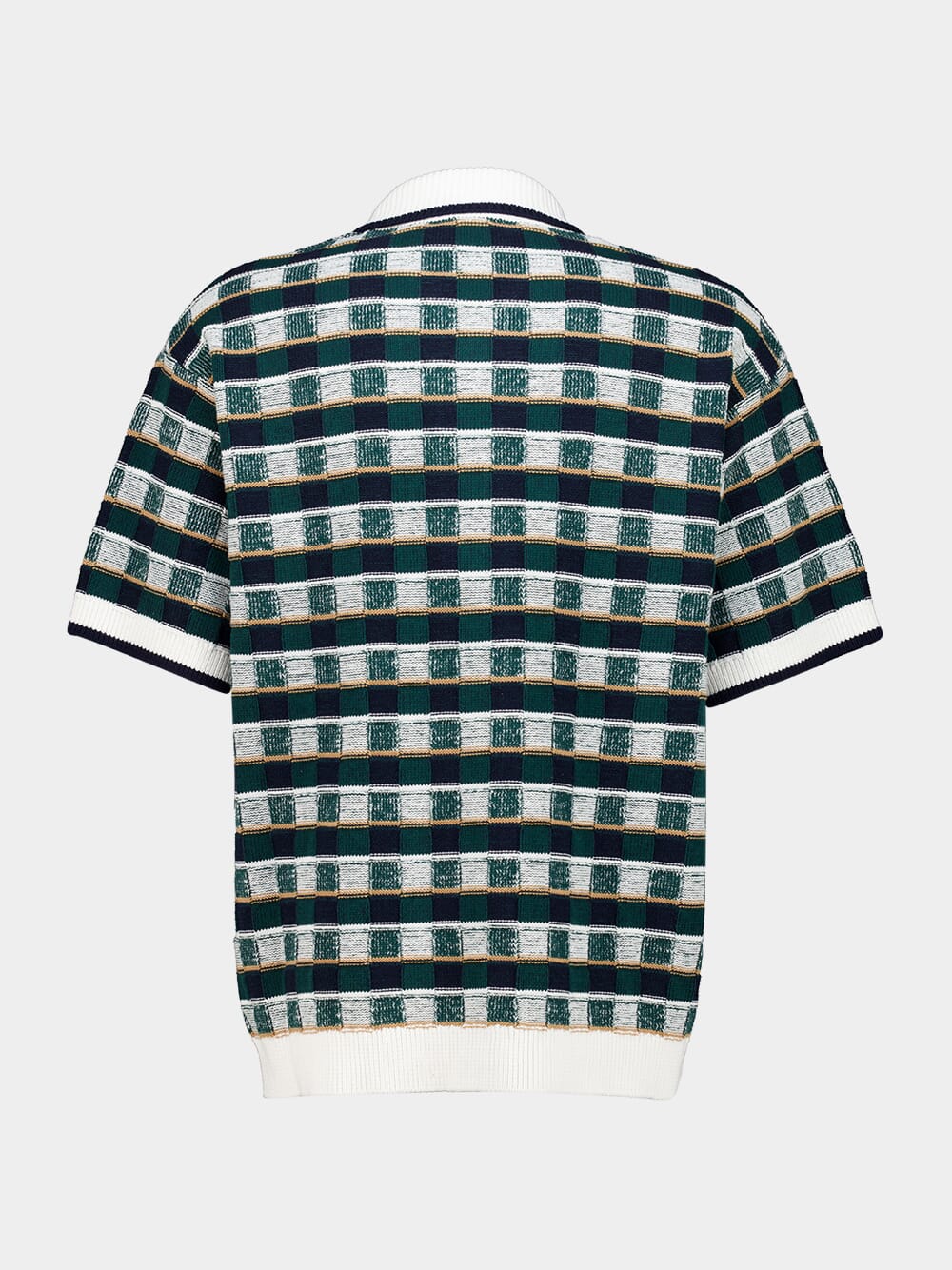 Green Crochet Mosaic Shirt - Image 2