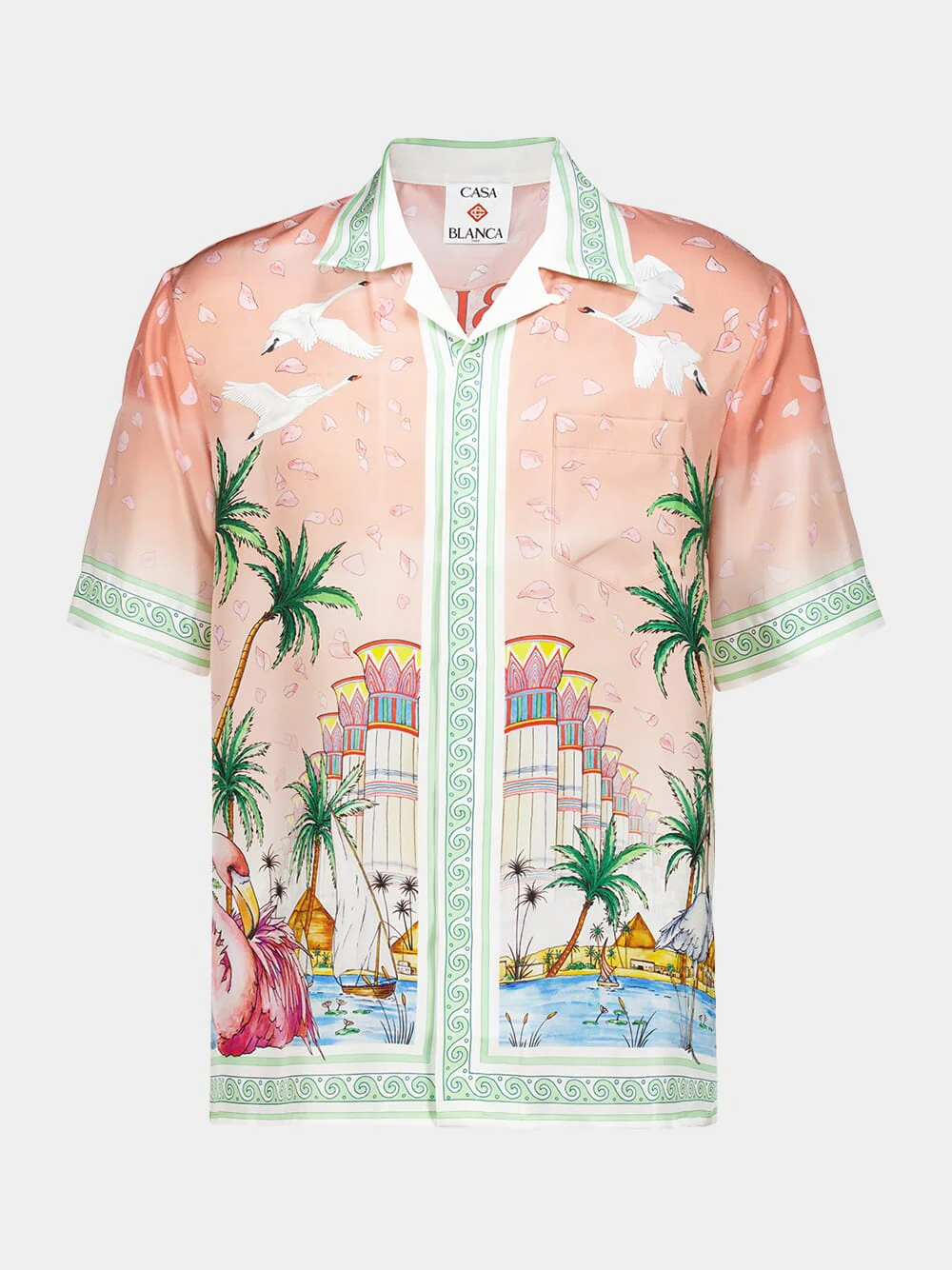 Ethereal Silk Cuban Collar Shirt