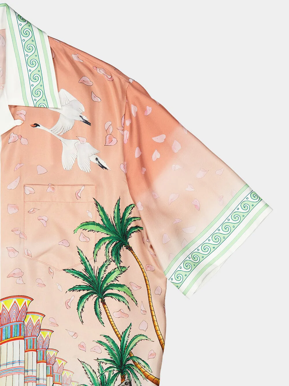 Ethereal Silk Cuban Collar Shirt - Image 4