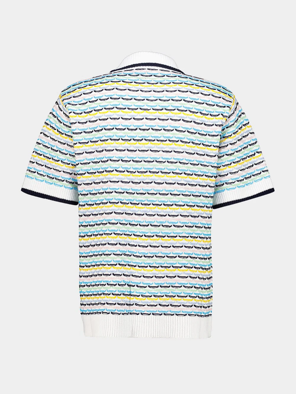 Multicolour Crochet Tuck Stitch Shirt - Image 4