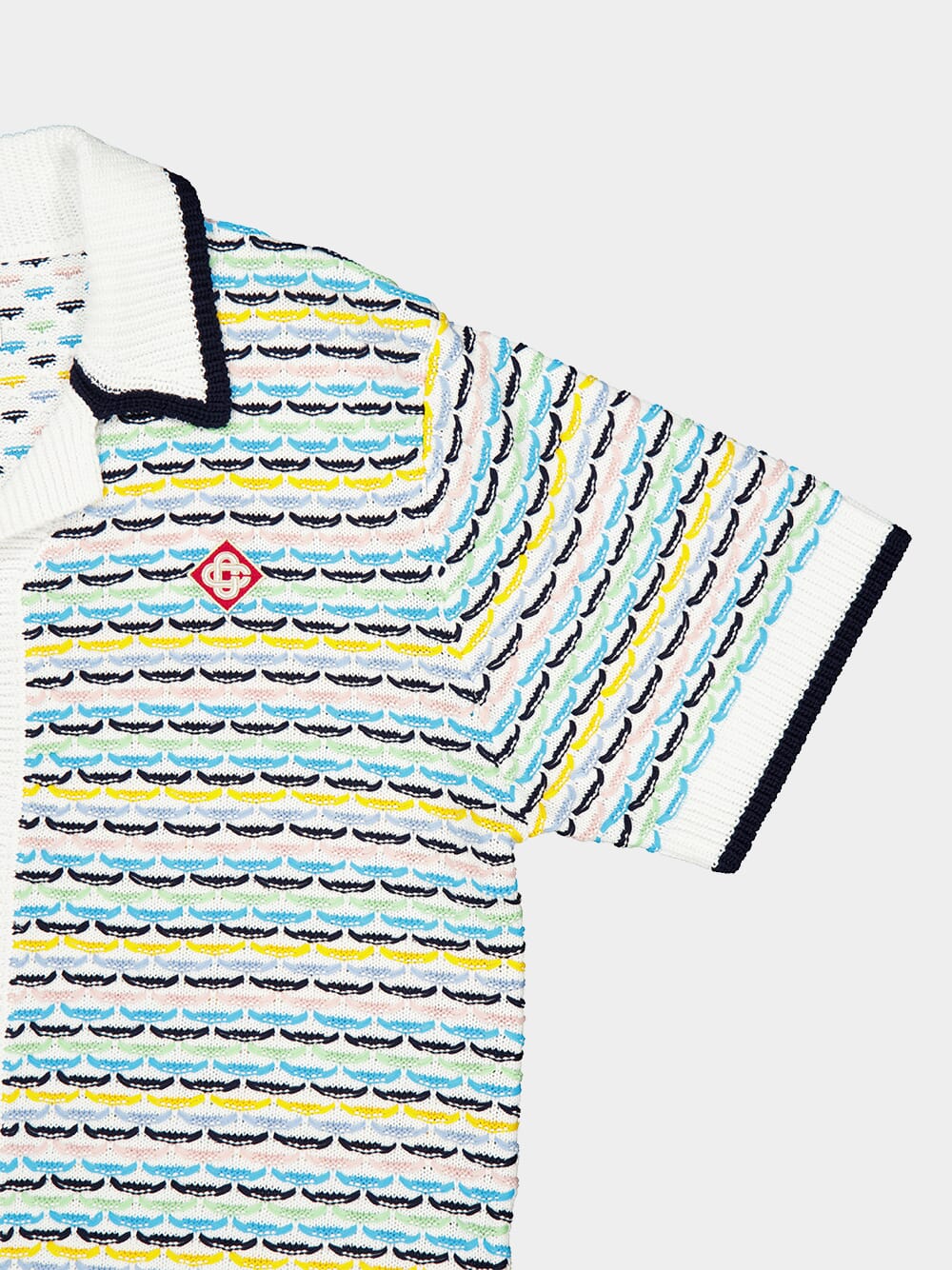 Multicolour Crochet Tuck Stitch Shirt - Image 6
