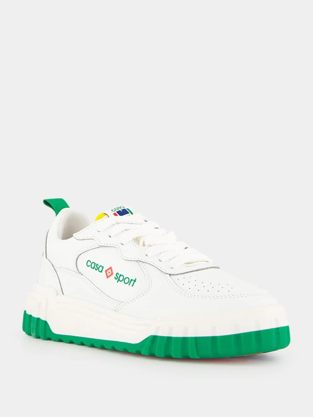 The Court White & Green Sneaker - Image 2