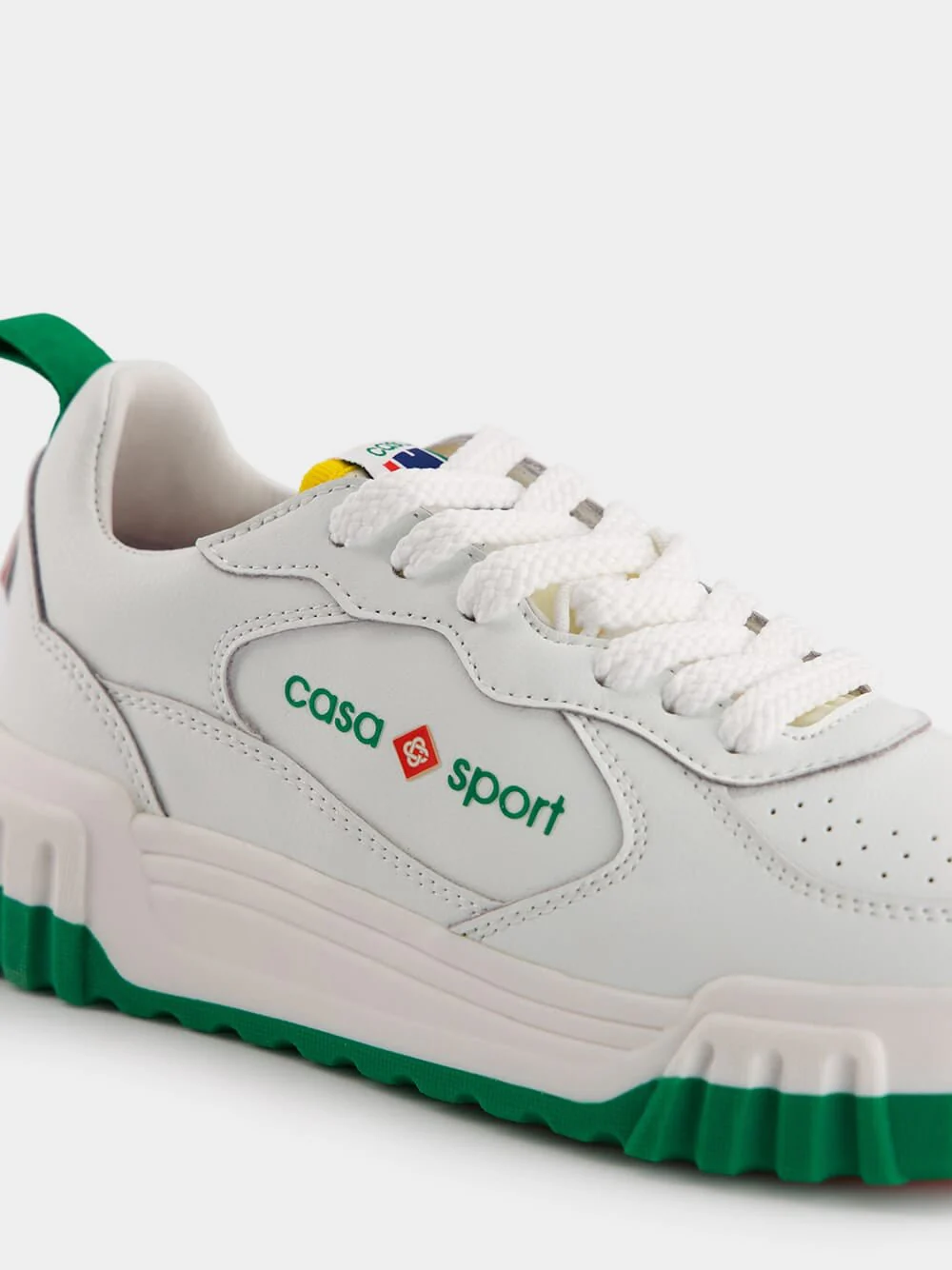 The Court White & Green Sneaker - Image 6