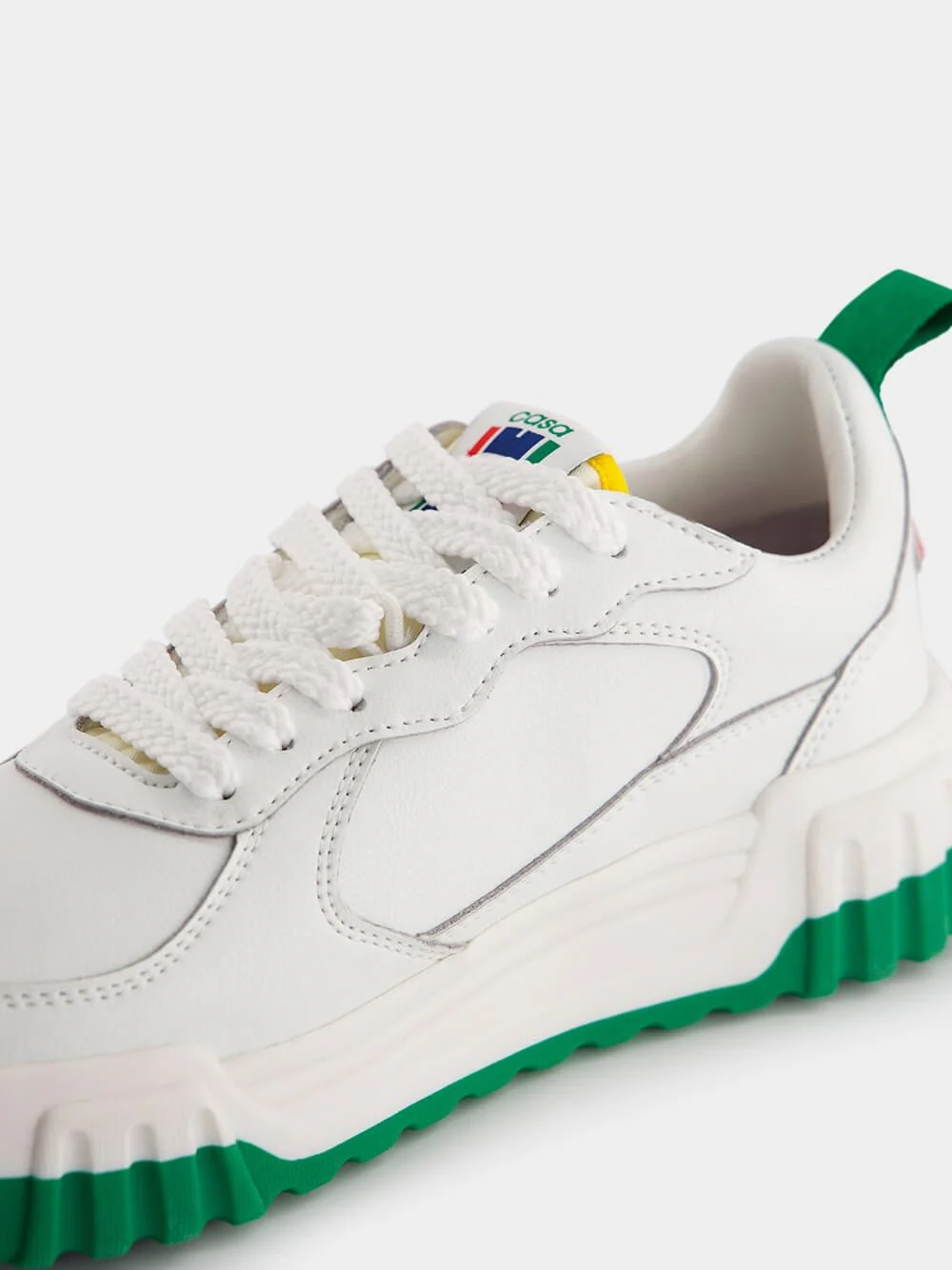 The Court White & Green Sneaker - Image 7