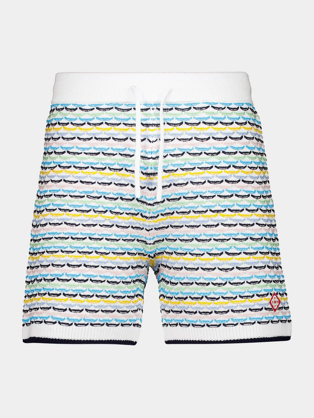 Multicolour Crochet Tuck Stitch Shorts