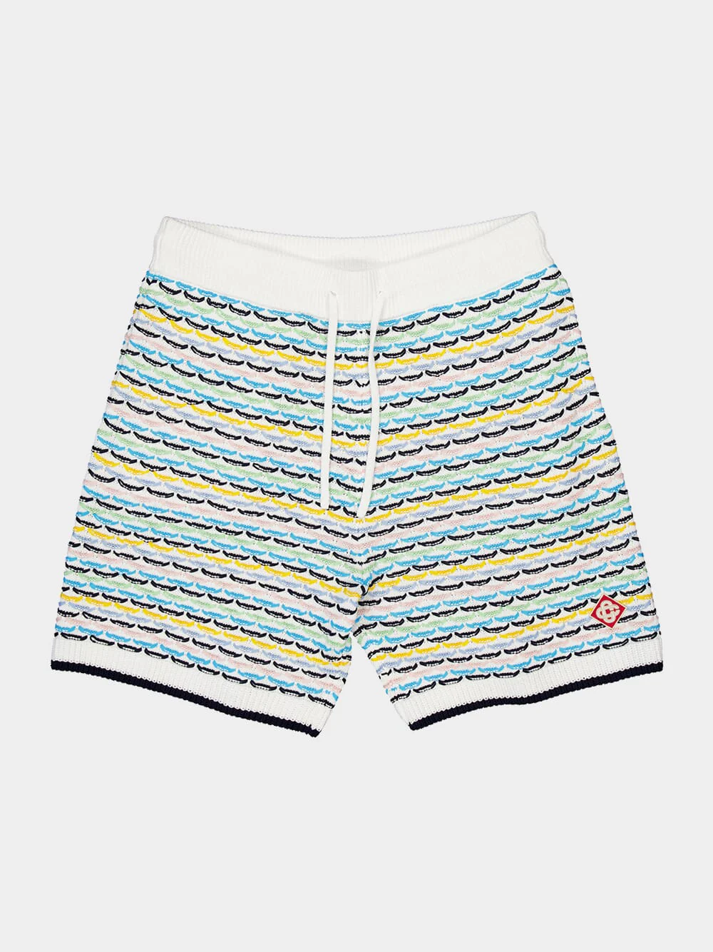 Multicolour Crochet Tuck Stitch Shorts - Image 4