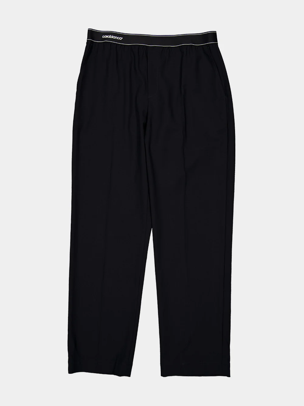 Black Wool Sports Trousers - Image 7