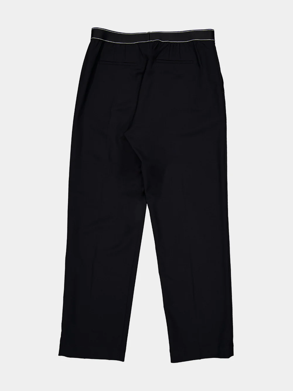 Black Wool Sports Trousers - Image 8