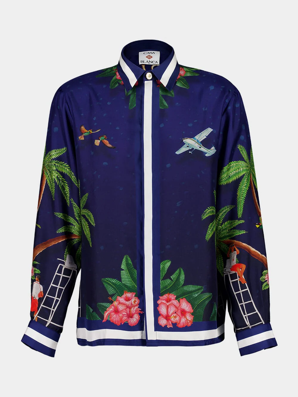 Surf Club Midnight Silk Shirt