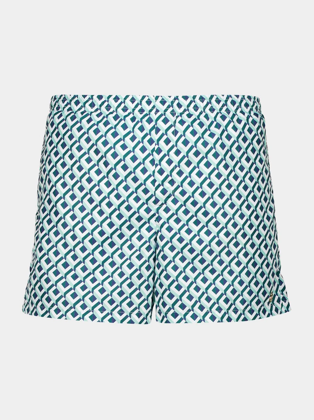 Green Cubist Monogram Swim Shorts - Image 2