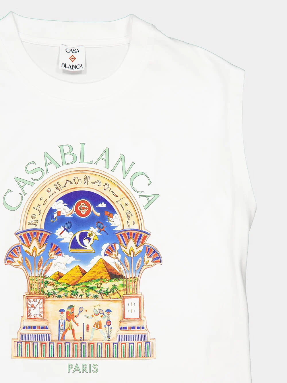 White Egyptian L'Arche Sleeveless Tank Top - Image 3