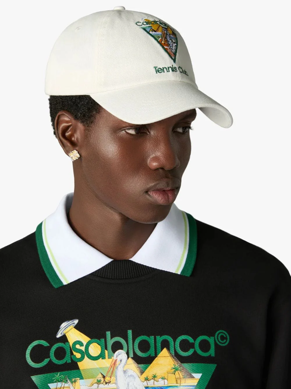 White Pyramid Abduction Tennis Club Cap - Image 2
