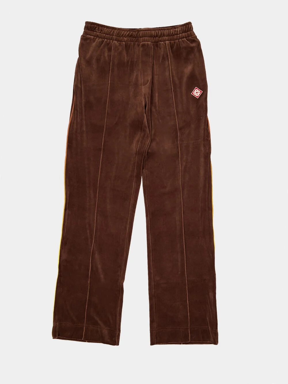 Dark Brown Velour Track Pants - Image 5