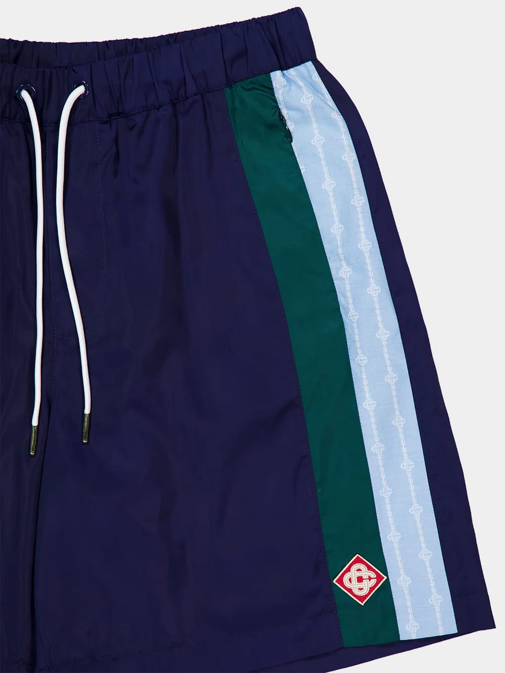 Track Shorts in Nylon with Pleated Design - Image 3