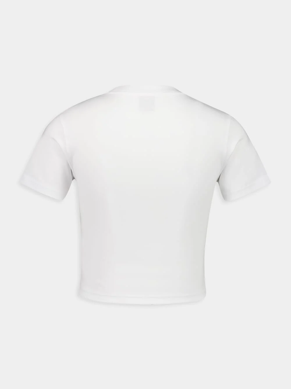White Casa Beach Wave Cropped T-Shirt - Image 2