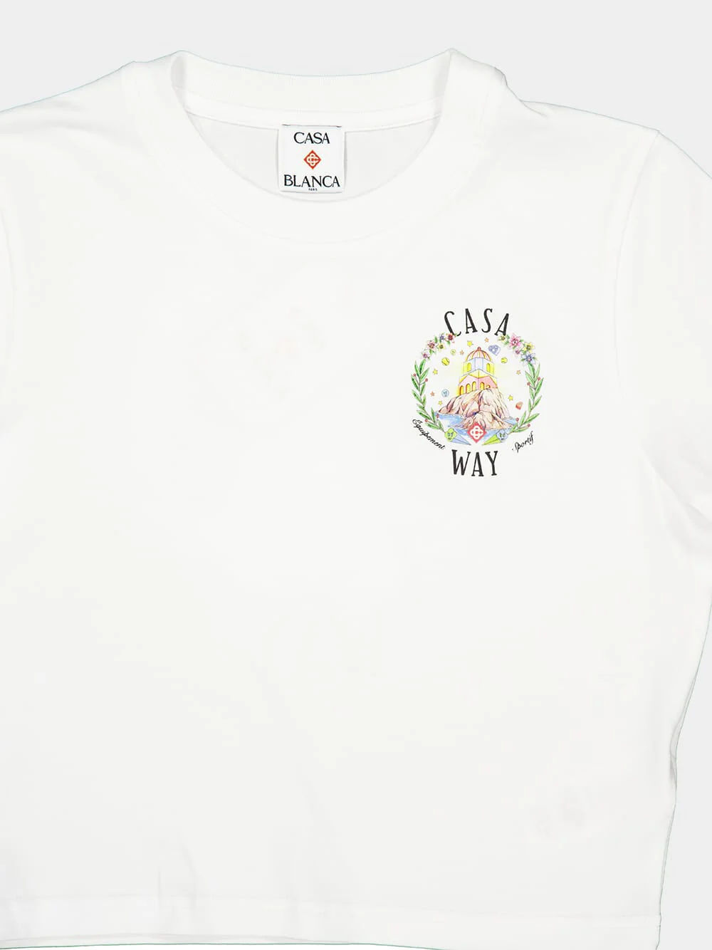 White Casa Way Baby Short Sleeve T-Shirt - Image 5