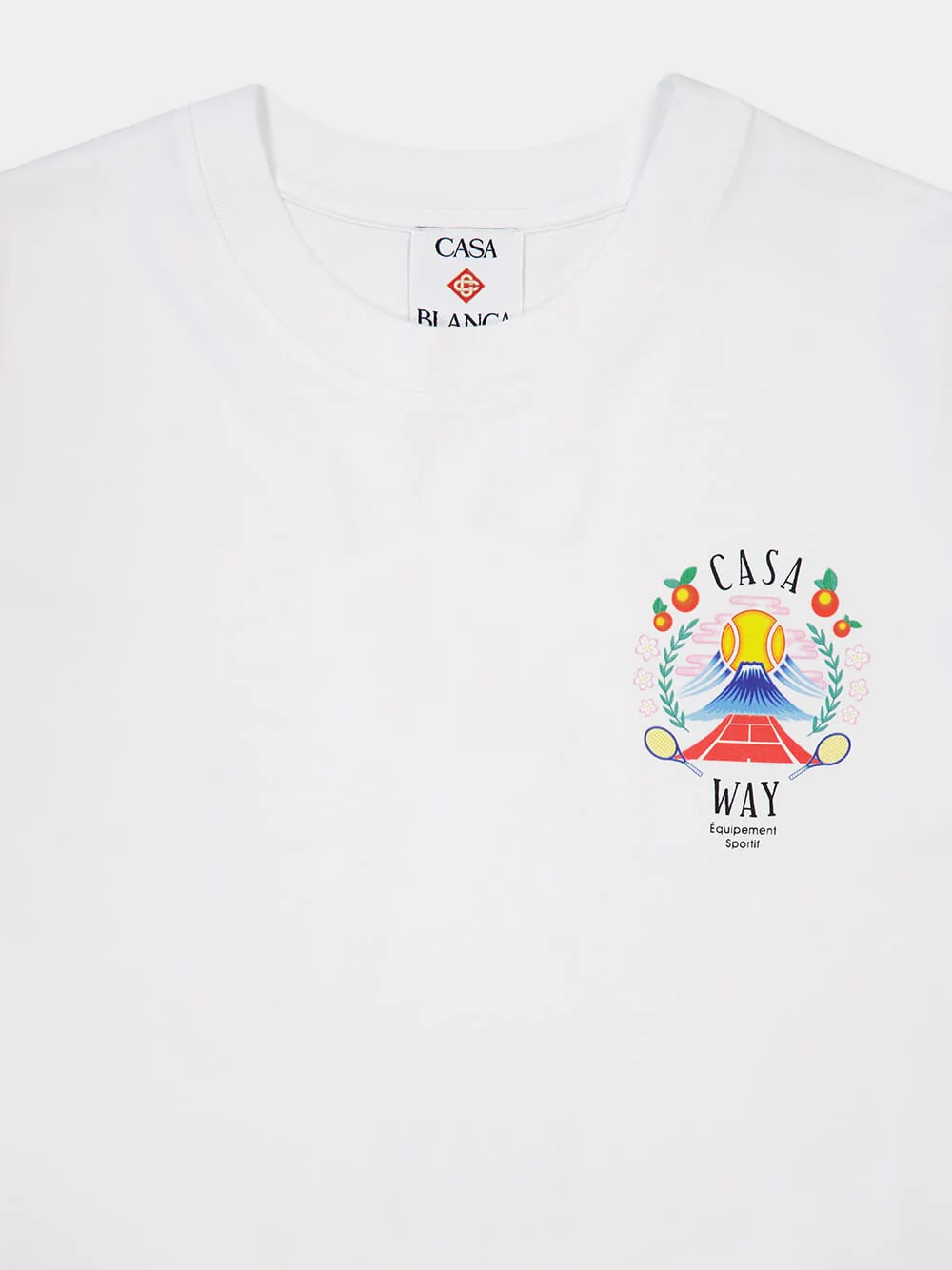 White Casa Way Mountain T-Shirt - Image 3