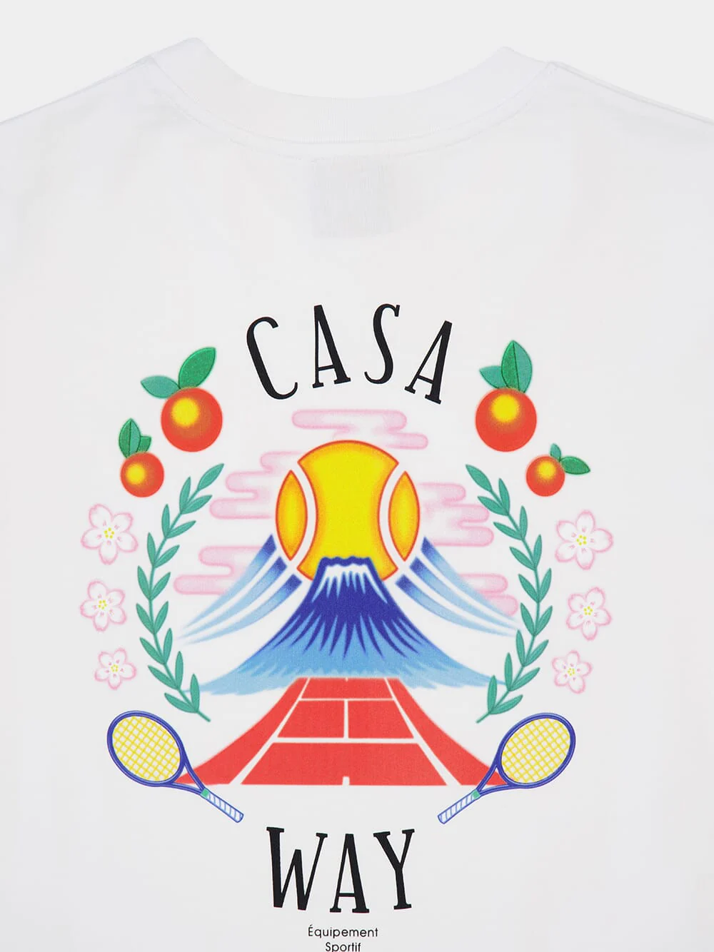 White Casa Way Mountain T-Shirt - Image 4