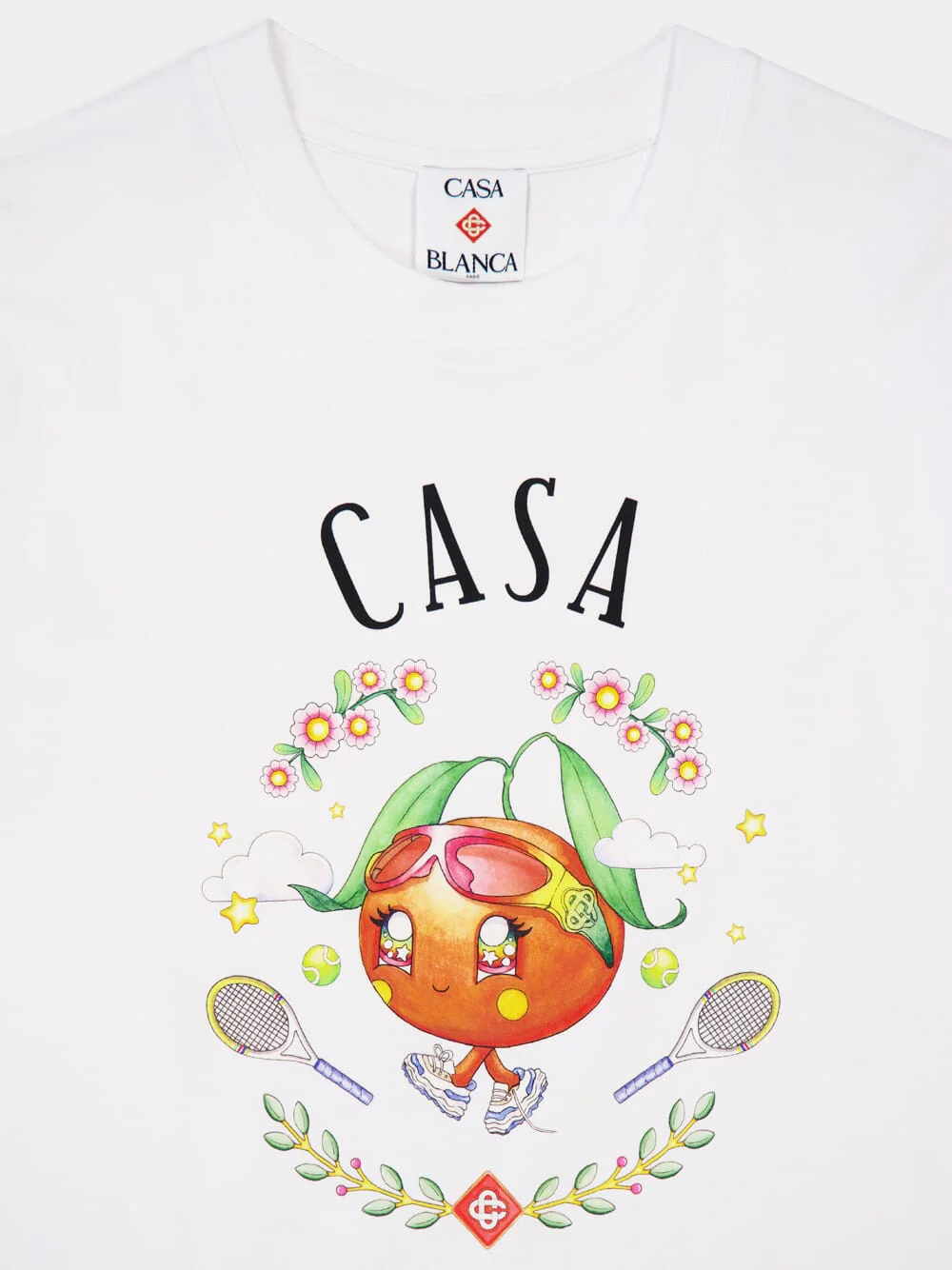 White Casa Way Orange Mascot T-Shirt - Image 3
