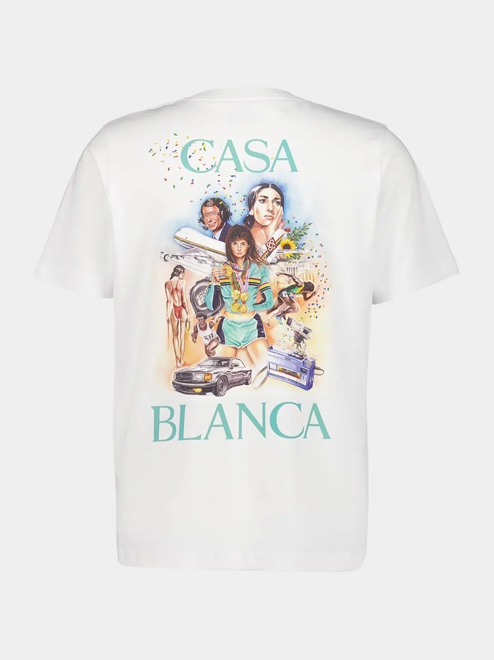 White Celebration Du Sport T-Shirt - Image 2