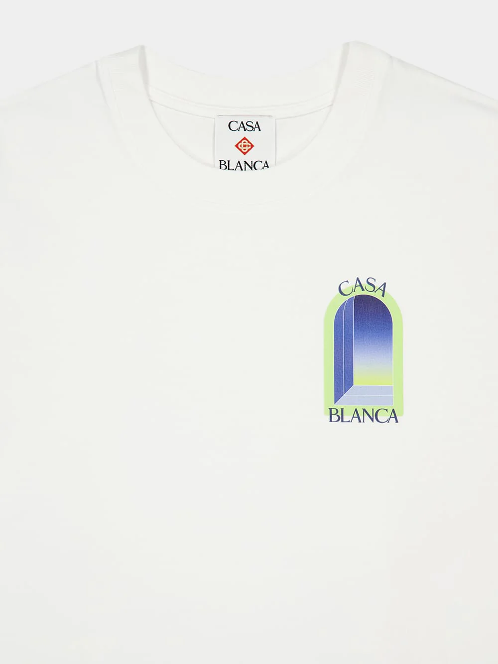 White Classic Arches Cotton T-Shirt - Image 3